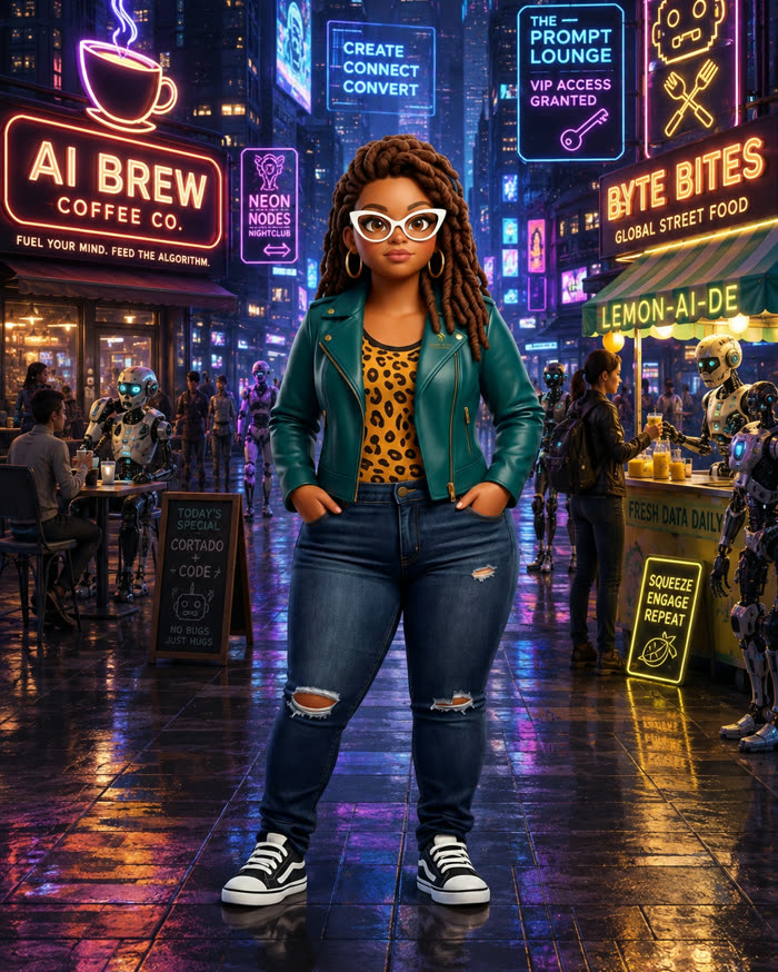Viveca, correspondent for The Amplified Creative